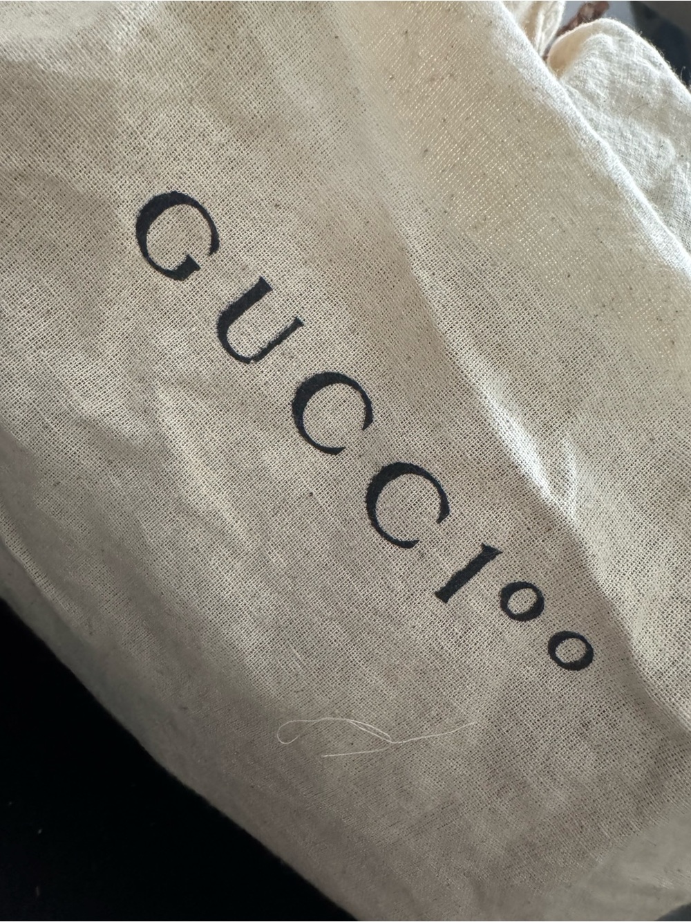 Gucci Canvas Dust Bag – Natural Beige